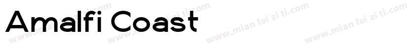 Amalfi Coast手写英文字体转换